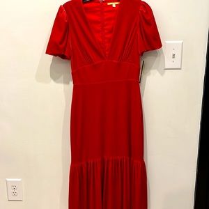New Giani Bini Red Velvet Dress Size 4